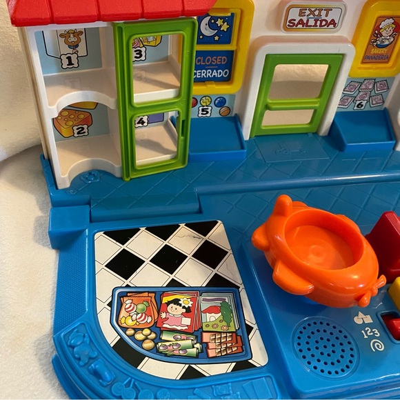 Little People Shop n Learn Market English Spanish numbers shapes colors music - Picture 7 of 16